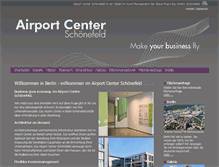 Tablet Screenshot of airportcenter-schoenefeld.de